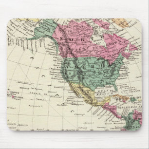 Mousepad Mapa do Hemisfério Ocidental