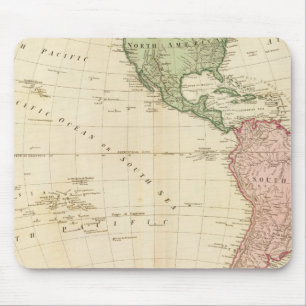 Mousepad Mapa do hemisfério Oeste