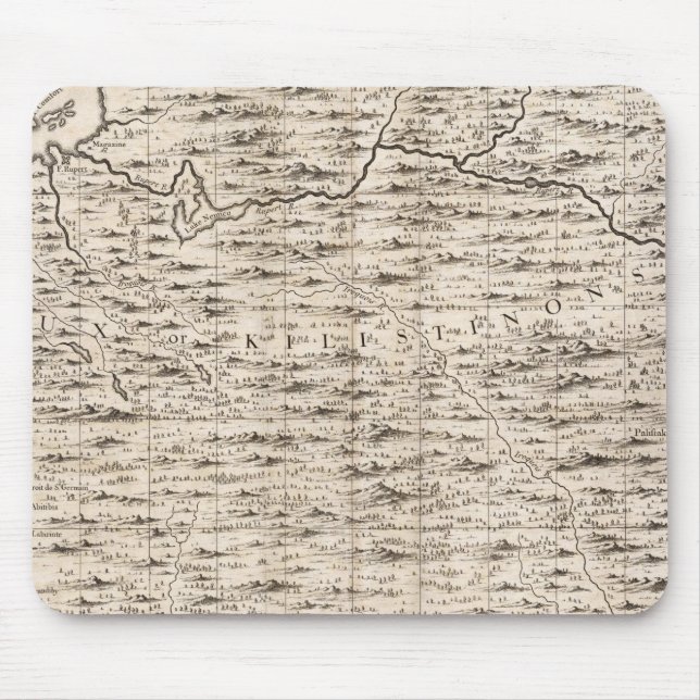 Mousepad Mapa do Império Britânico na América 2 (Frente)