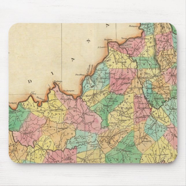 Mousepad Mapa Do Kentucky (Frente)
