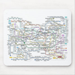 Mousepad Mapa do metro de Seoul