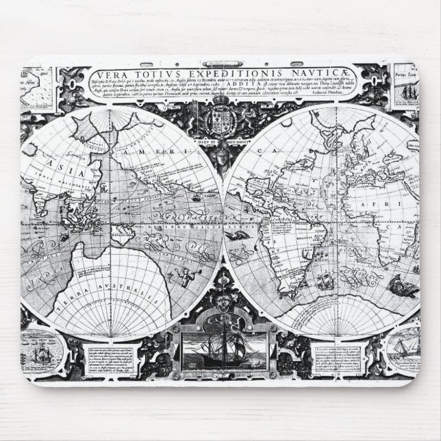 Mousepad Mapa do mundo (Frente)