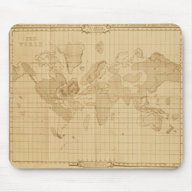 Mousepad Mapa do mundo (Frente)