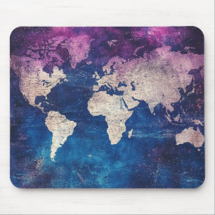 Mousepad Mapa do Mundo Celestial da Vintage (4)