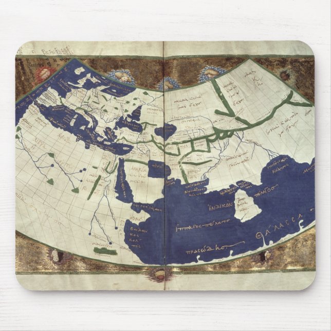 Mousepad Mapa do mundo conhecido, 'de Geographia (Frente)