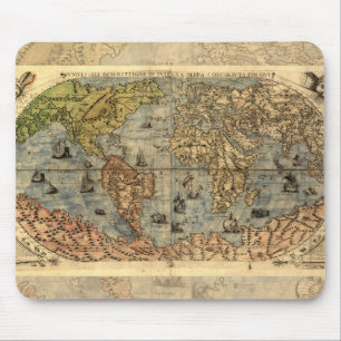 Mousepad Mapa do Mundo Globo Antigo