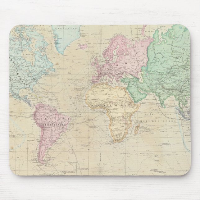 Mousepad Mapa do Mundo Histórico 2 (Frente)