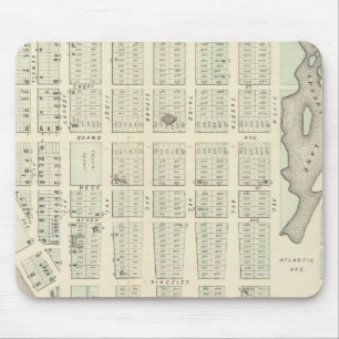 Mousepad Mapa do Parque Asbury, Condado de Monmouth, Nova J