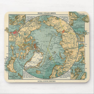 Mousepad Mapa do Pólo Norte