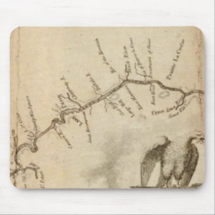 Mousepad Mapa do Rio Mississippi