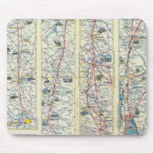 Mousepad Mapa do sistema da Verso American Airlines