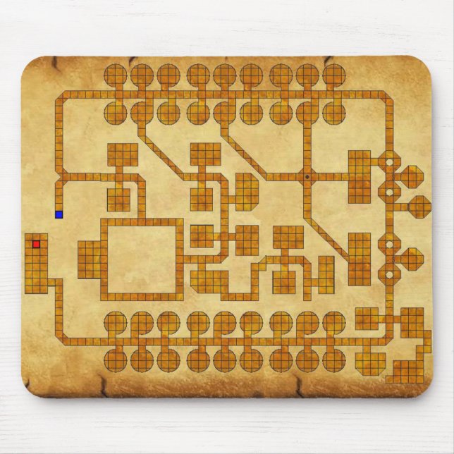 Mousepad Mapa do tapete do rato do D&D (Frente)