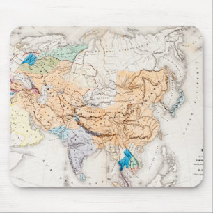 Mousepad Mapa do tempo de Ásia de Kublai Khan