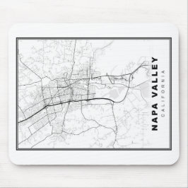 Mousepad Mapa do Vale de Napa