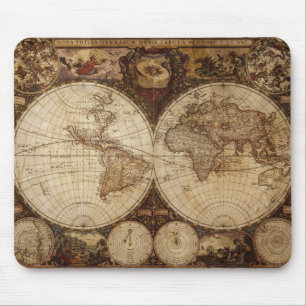 Mousepad Mapa do vintage