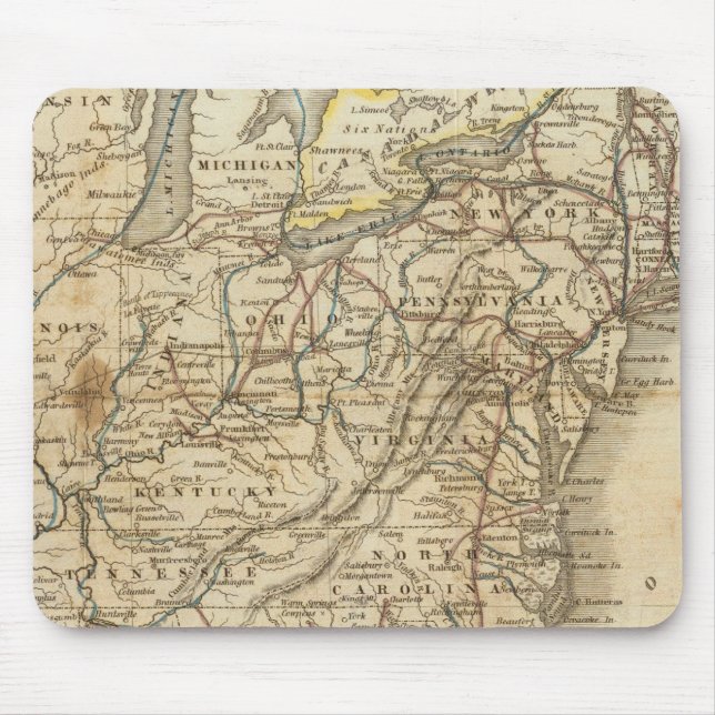 Mousepad Mapa Dos Estados Unidos 3 (Frente)