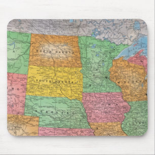 Mousepad Mapa dos Estados Unidos 3