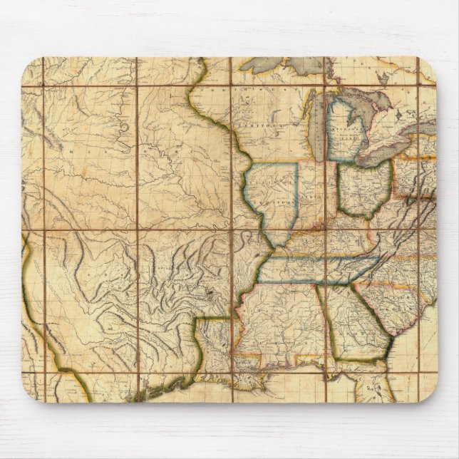Mousepad Mapa dos Estados Unidos 3 (Frente)