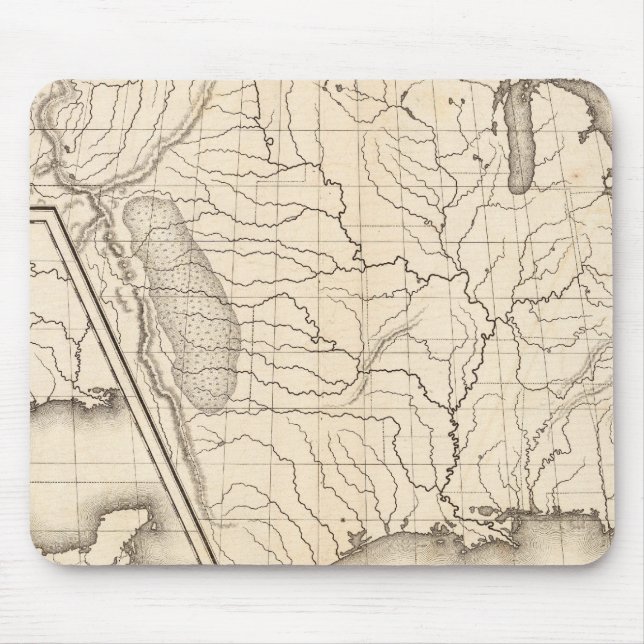 Mousepad Mapa dos Estados Unidos e do Texas (Frente)