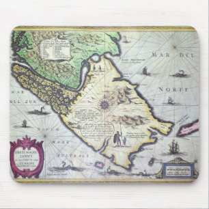 Mousepad Mapa dos passos de Magellan, Patagonia
