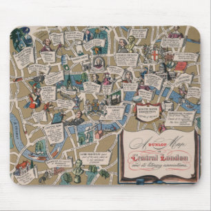 Mousepad Mapa Dunlop - Marcas Literárias do Centro de Lond