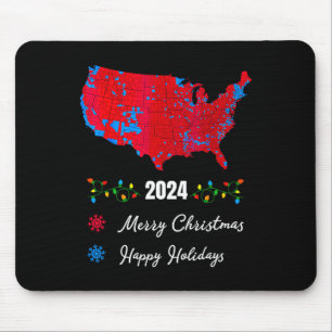 Mousepad Mapa Eleitoral 2024 Feliz Natal Trump Nova Presi