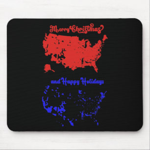 Mousepad Mapa Eleitoral 2024 Merry Christmas Trump Landslid