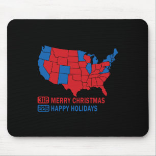 Mousepad Mapa Eleitoral 2024 Merry Christmas Trump Landslid