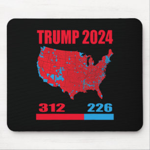 Mousepad Mapa Eleitoral 2024 Trump 312 Red 2024 Res Eleitor