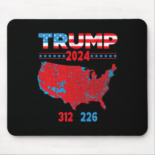 Mousepad Mapa Eleitoral 2024 Trump 312 Red 2024 Res Eleitor
