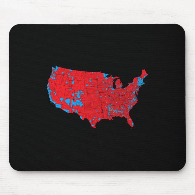 Mousepad Mapa Eleitoral Americano 2024 Presidente Trump Rep (Frente)
