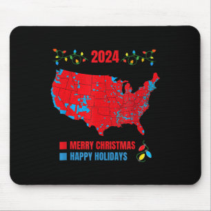 Mousepad Mapa Eleitoral Feliz Natal Trump Deslize Feriado