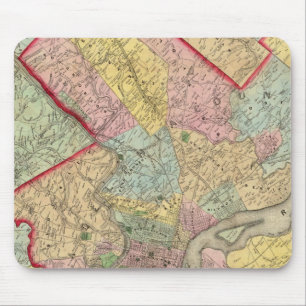 Mousepad Mapa Em Torno Da Cidade De Filadélfia