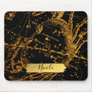Mousepad Mapa Estelar Celestial Astrológico Câncer Carangue