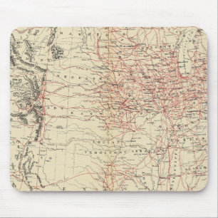Mousepad Mapa ferroviário EUA