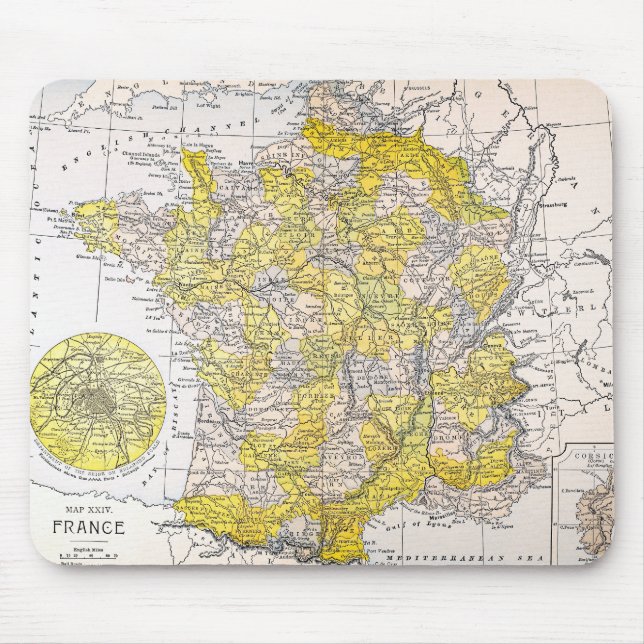 MOUSEPAD MAPA: FRANCE (Frente)
