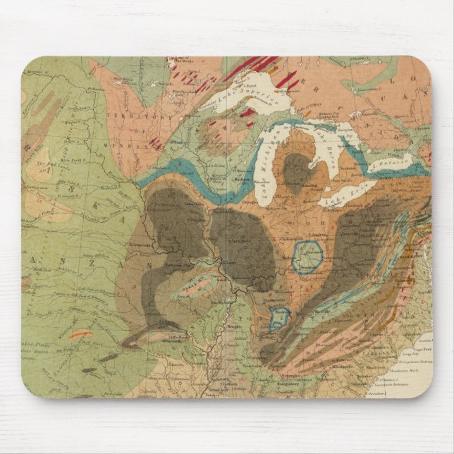 Mousepad Mapa geográfico EUA (Frente)