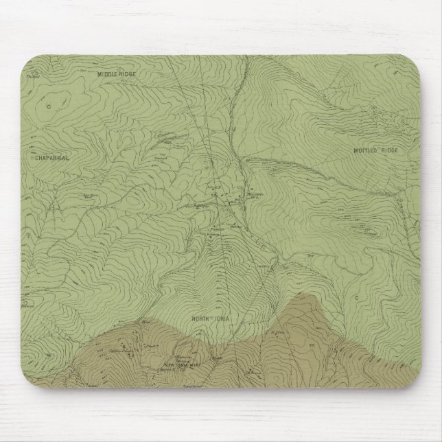 Mousepad Mapa Geológico do Distrito de Nova Idria (Frente)