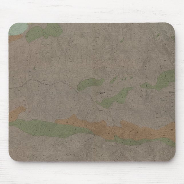 Mousepad Mapa Geológico do Distrito Mineiro de New Almaden (Frente)