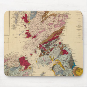 Mousepad Mapa geológico, Ilhas Britânicas