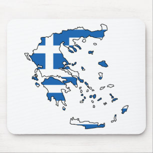 Mousepad Mapa GR da bandeira da piscina