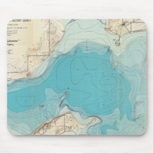 Mousepad Mapa hidrográfico Lago Mendota