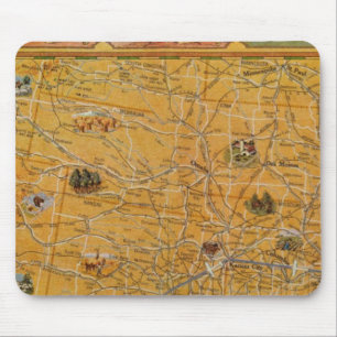 Mousepad Mapa Ilustrado da US Airways