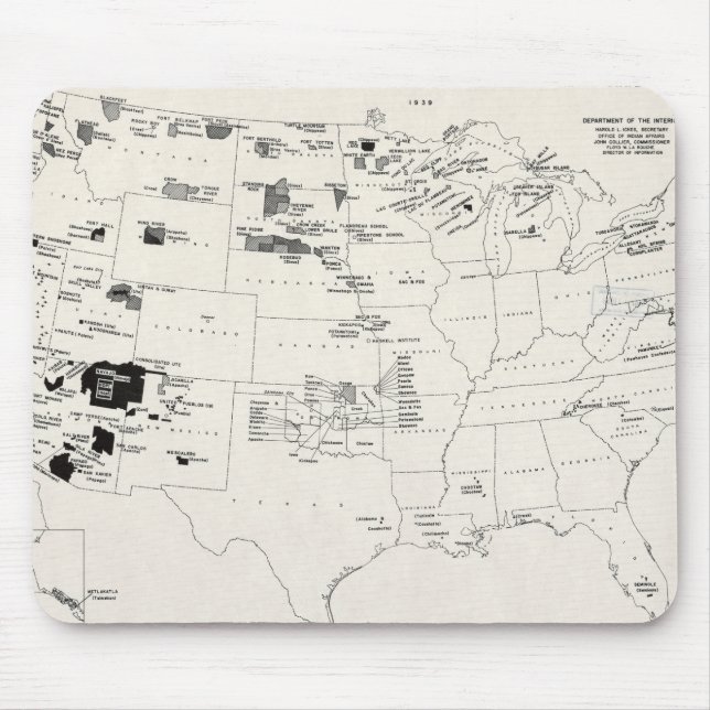 MOUSEPAD MAPA: INDIANOS AMERICANOS 2 (Frente)