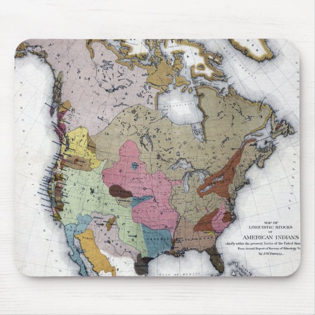MOUSEPAD MAPA: INDIANOS AMERICANOS 3 (Frente)