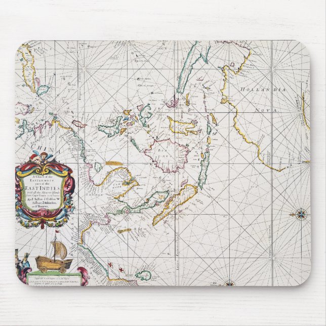 MOUSEPAD MAPA: ÍNDIAS DO LESTE, 1670 (Frente)