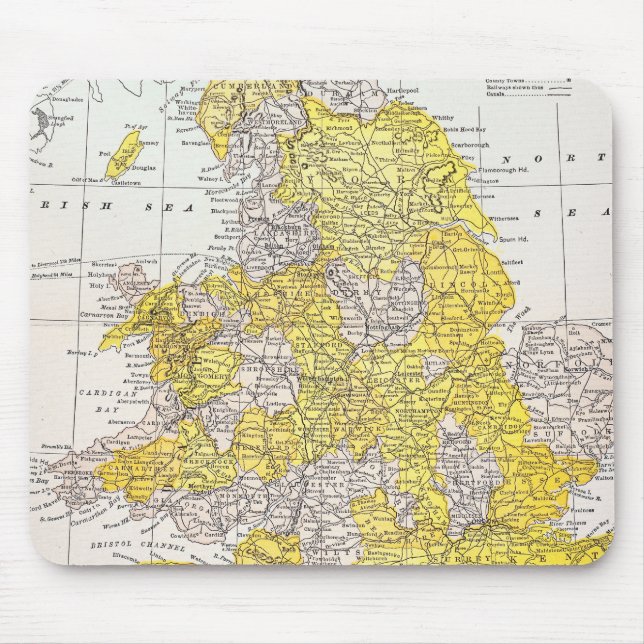 MOUSEPAD MAPA: INGLATERRA & WALES (Frente)