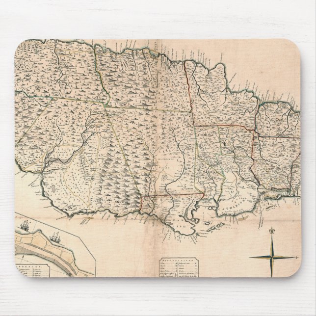MOUSEPAD MAPA: JAMAICA, 1755 2 (Frente)