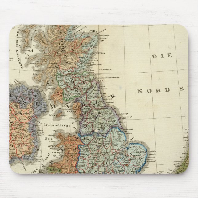 Mousepad Mapa linguístico das Ilhas Britânicas (Frente)