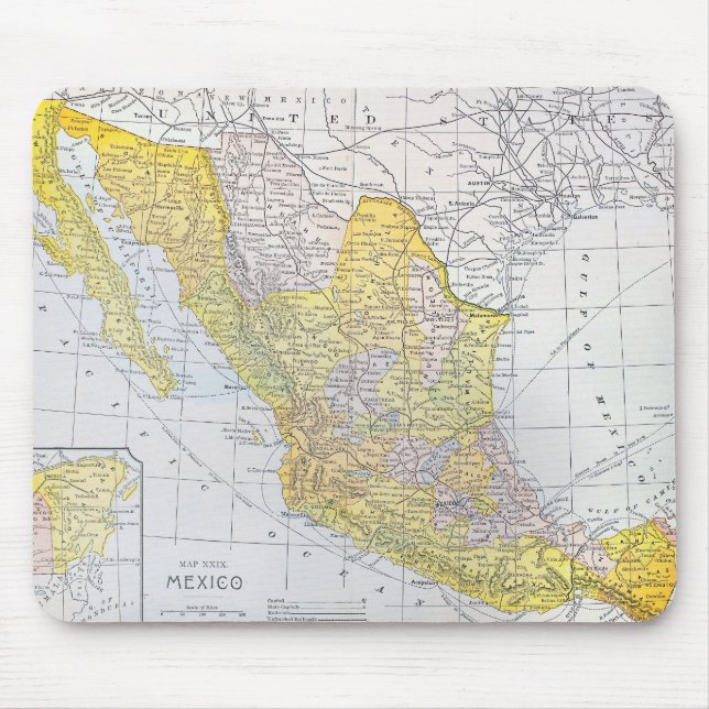 MOUSEPAD MAPA: MÉXICO (Frente)